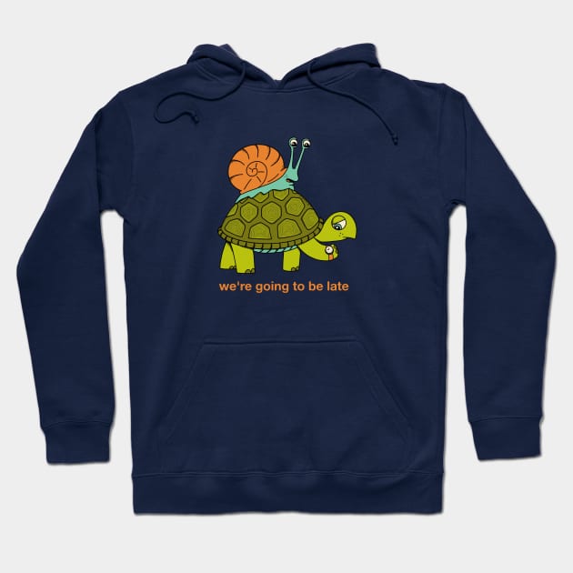 Tortoise and snail Hoodie by coffeeman